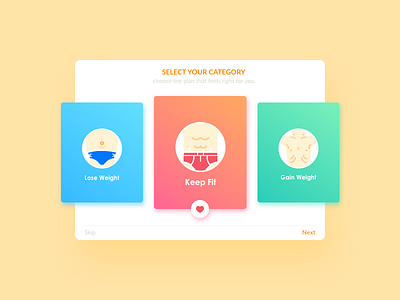 #068 - Categories 100 day ui design challenge categories daily ui plan work out app
