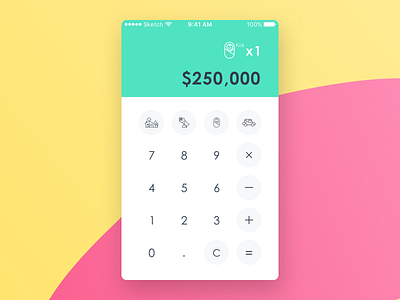 #072 - Calculator 100 ui design challenge calculator daily ui living cost