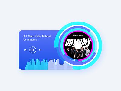 #077 - Music Player 100 ui design challenge daily ui design music player oh my my one republic