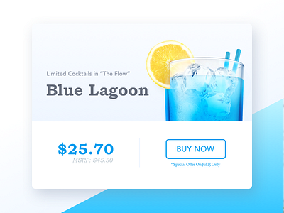 #082 - Special Offer 100 day ui design challenge cocktail daily ui drinks special offer
