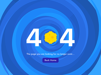 #083 - 404 Page 100 day ui design challenge 404 page black hole daily ui error