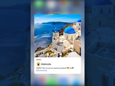 #087 - 3D Touch 100 day ui design challenge 3d touch daily ui instagram peek picture post preview uxui