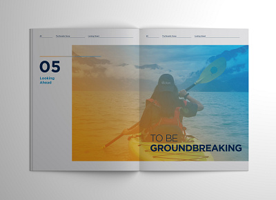 To Be Greater: The Bonadio Group Annual Report annual report branding corporate cover gradient graphic design print