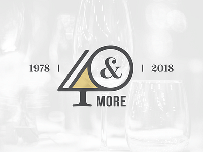 40th Anniversary Mar — WIP ampersand anniversary design illustration logo typography