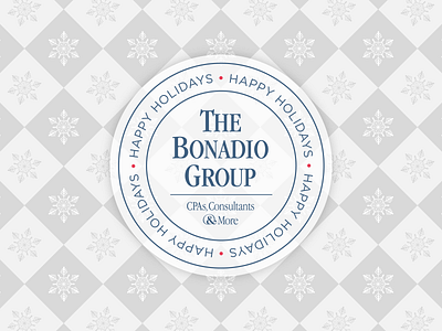 Corporate Holiday Card Artwork branding checkerboard christmas design holiday holiday card illustration logo pattern snow flakes