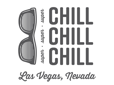 WIP: Super Chill Shirt Concept branding chill illustration nevada shirt sunglasses vector vegas