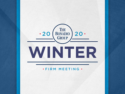 Winter Meeting Artwork branding corporate branding corporate design logo meeting texture typogaphy winter