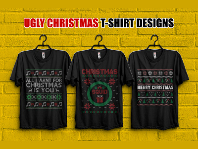 Ugly Christmas T-Shirt Design jahir2xd