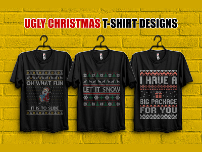 Ugly Christmas T-Shirt Design jahir2xd