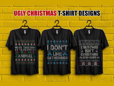 Ugly Christmas T-Shirt Design jahir2xd motion graphics