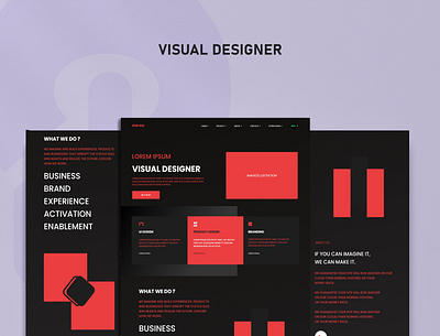 VISUAL DESIGNER :- LANDING PAGE -04 app branding dashboard design graphic design illustration logo ui uiux ux