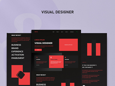 VISUAL DESIGNER :- LANDING PAGE -04