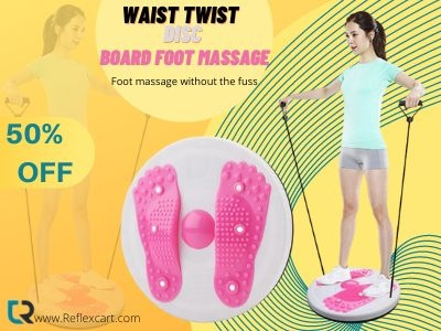 Waist Twist Disc Board Foot Massage canva foot massager graphic design post design social media post