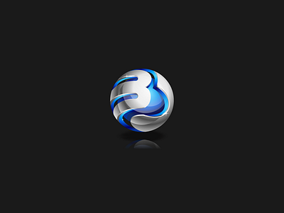3D logo 3d art design icon illustration logo vector