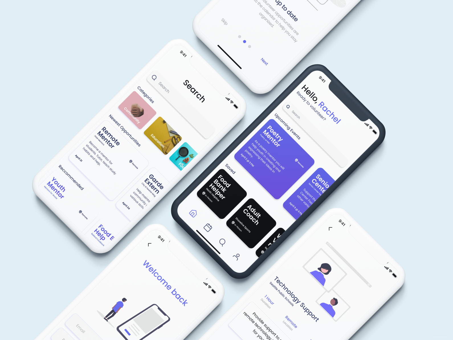 Community Service App - UX/UI by Luis on Dribbble