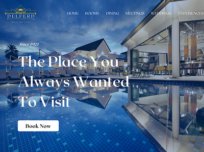 Delferd Hotel design hotel website ui ux web design