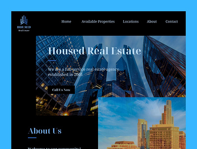 Housed Real Estate branding graphic design real estate ui web design website