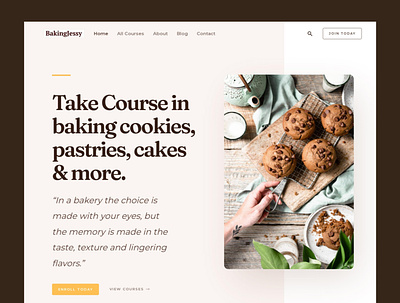 Baking Cookies branding design graphic design ui web design