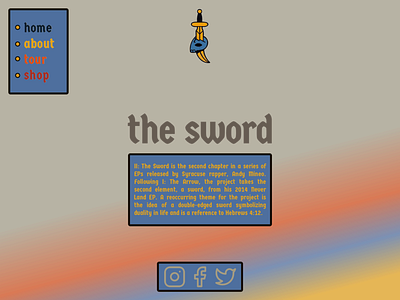 The Sword Website UI Idea