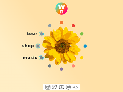 Whethan Alternate Web Design + Logo 💡 branding clean colors design edm flower gradient logo music rainbow social media spotify vector web design whethan