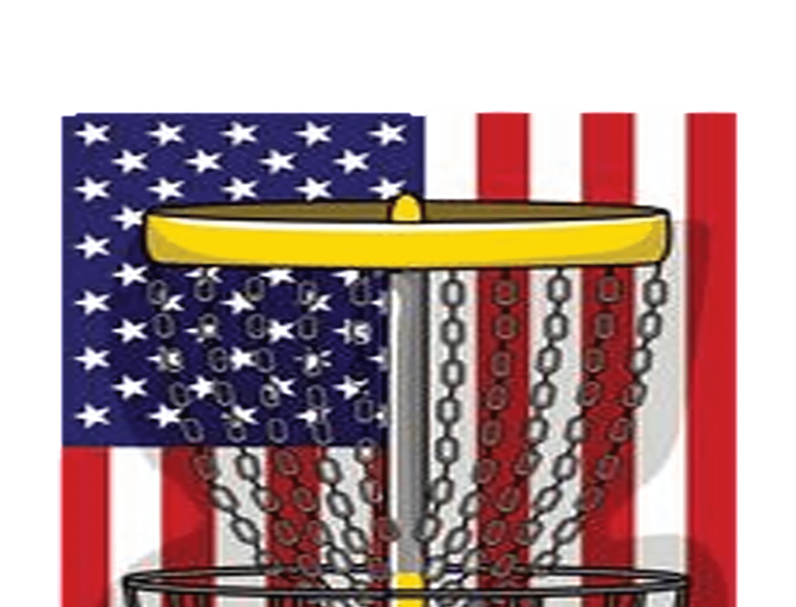 Cool US Flag Disc Golf Basket by on Dribbble