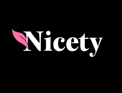 Nicety logo 3d attractive logo beauty fashion logo flat logo logo design logo for beauty products modern logo nice typography