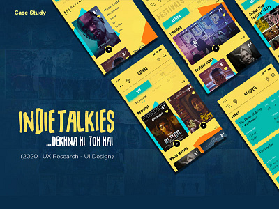 Indie Talkies user experience design userinterface uxdesign