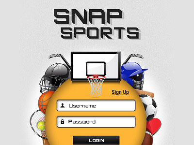 Snap Sports live streaming app login screen sports