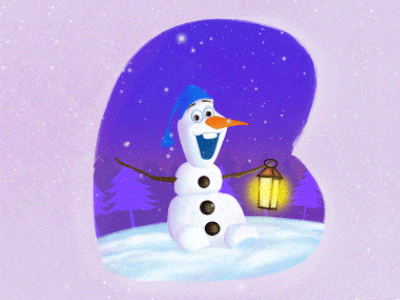 Snow Fall 36days animation b frozen olaf snow winter