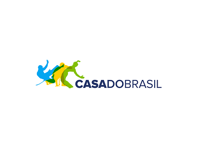 Casa do Brasil academy brasil capoeira happy logo school sport vector