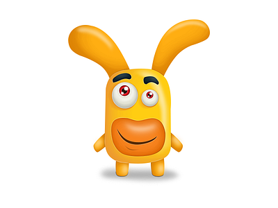Character bunny character controle funny illustration kids parental sweet yellow