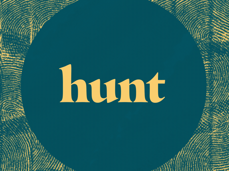 Hunt jungle pattern texture tribal typography wilderness