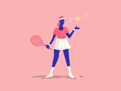 Bonghead 5 | Tennis 420 active character illustration smoke sports tennis
