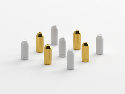 Bullets 3d bullet c4d gold icon illustration lowpoly modelling shiny