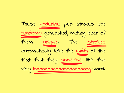 Underline Pen Strokes pen sketch stroke svg text underline