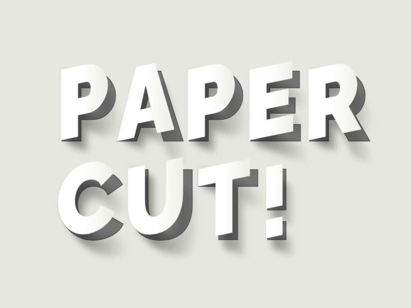 Paper Cut! ️ by Yoav Kadosh on Dribbble
