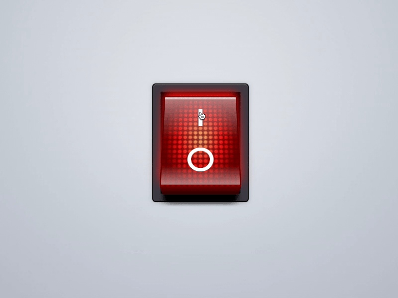 Realistic Red Switch 3d codepen realistic red switch ui