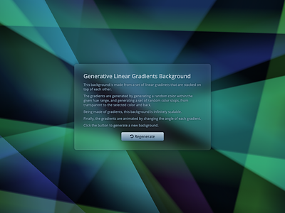 Generative Linear Gradient Background