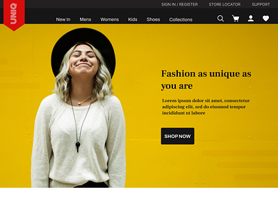 E-commerce web design