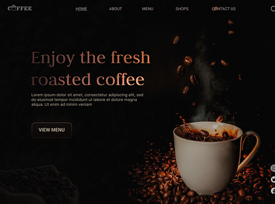 Coffee shop branding coffee design graphic design ui ux