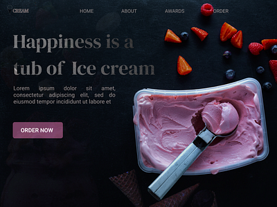 Ice Cream Landing Page