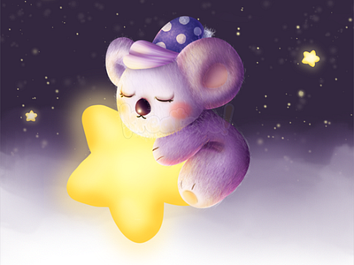 Children Book Illustration : Koala and The Star