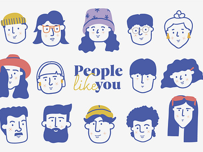 People like you. Faces set