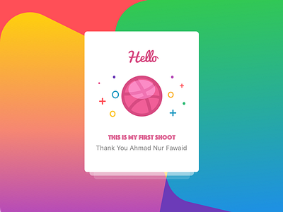 Hello Dribbble first