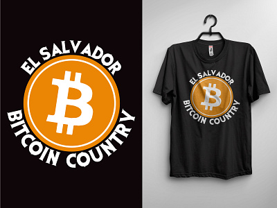 El Salvador Bitcoin Country t shirt bitcoin converter branding graphic design tshirt