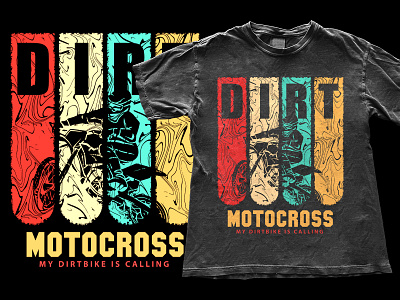 Dirt Motocross - My DirtBike is calling t shirt design.