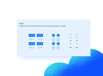 Daily UI Challenge back button button challenge daily ui daily ui challenge dailyui dailyuichallenge next button product design typography ui ux