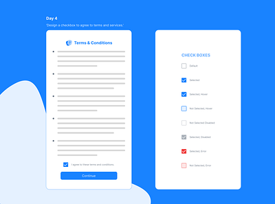 Daily UI Challenge - Checkboxes button challenge check boxes checkboxes daily ui daily ui challenge dailyui dailyuichallenge design product design terms and conditions
