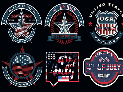 4th July t-shirt design bundle