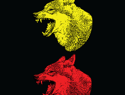 Wolf Vector design branding design graphic design illustration logo typography vector